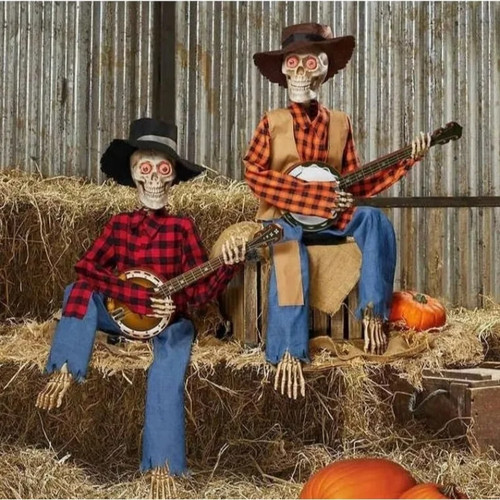 Halloween skeletons duo - halloween,