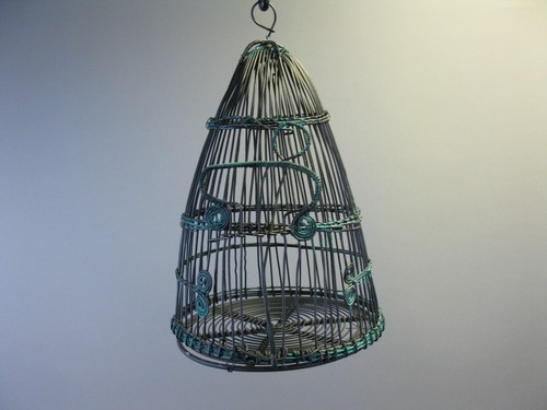 Vintage bird cage trap - bird,