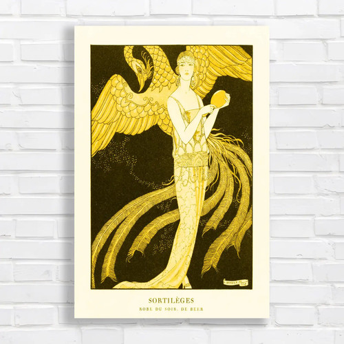 Whimsical deco angel yellow - deco,