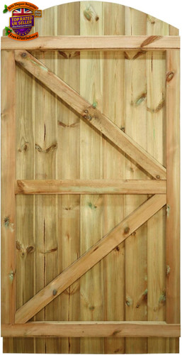Arch top wooden garden gate - arch,