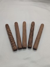  Set of 5 Wooden Clay Texture