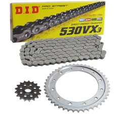 Chainset Honda VF1000F F2 1985 Chain DID 530 VX3 114 Open 17/43