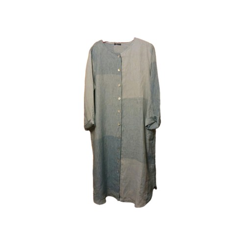 Oska linen cascade dress size - linen,