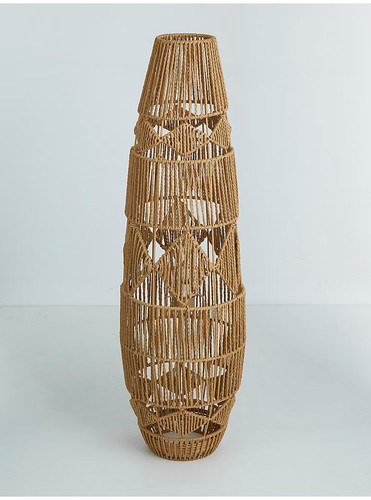 Natural rattan floor - floor, lamp