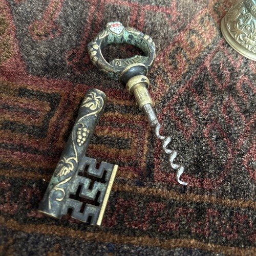 Vintage skeleton key bottle - skeleton,