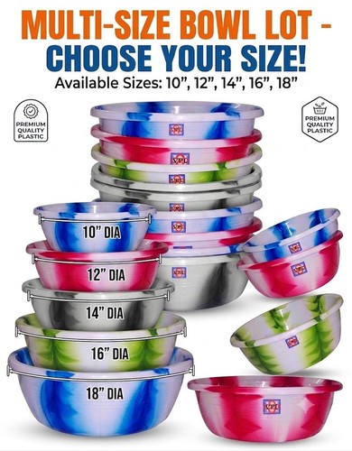 Plastic washing bowl basin - bowl,