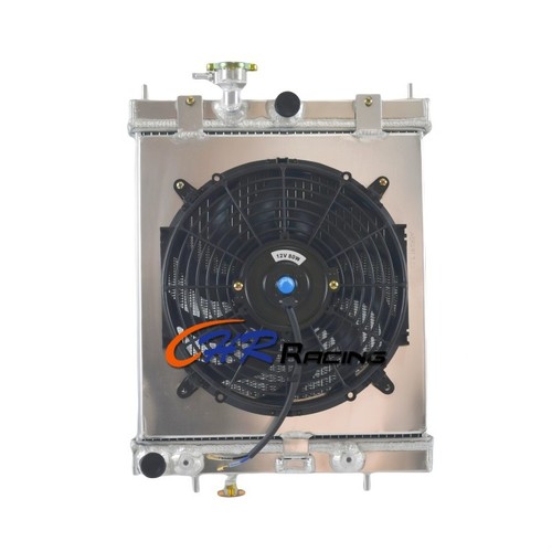 Aluminum radiator shroud - aluminum, radiator+shroud+fan