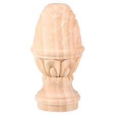  Decorative Wood Finials Carved Decoration Stair Wooden for Indoor
