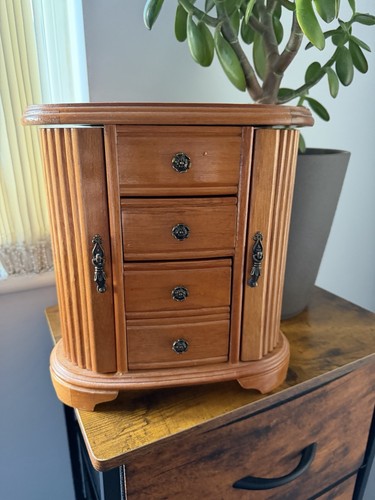 Vintage jewellery cabinet box - vintage, cabinet/box