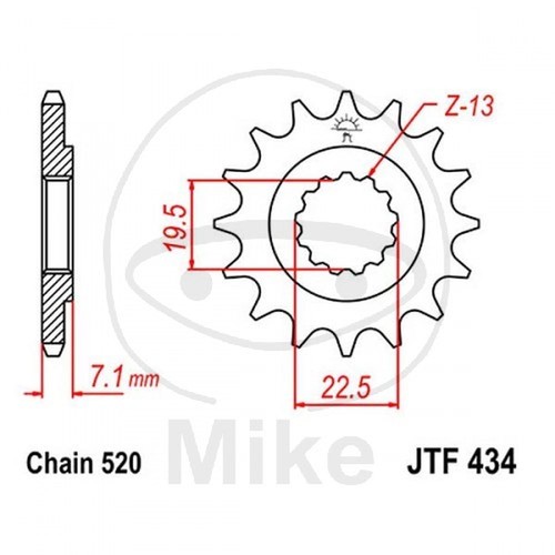 Sprocket z16 520 726 - z16, 726.25.53
