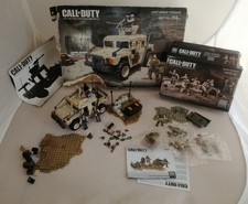 Mega Bloks Call Of Duty Light Armor Firebase & Desert Troopers Incomplete 06817