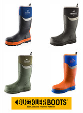 BUCKLER BUCKBOOTZ BBZ6000 SAFETY WELLINGTON S5 WORK SITE BOOTS NEOPRENE WELLIES