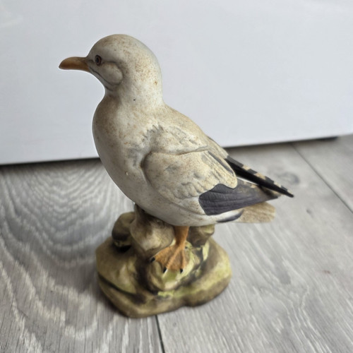 Ceramic seagull bird - bird, figurine