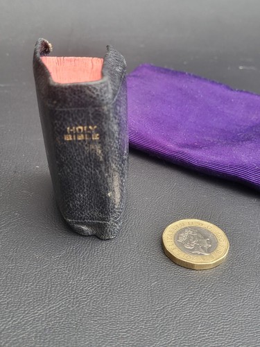 Antique miniature holy bible - antique,