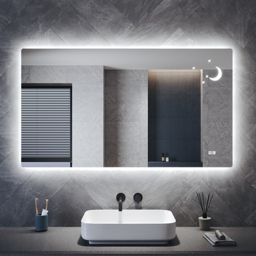 Llluminated bathroom mirror - llluminated,