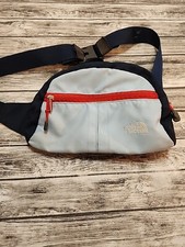 The North Face Roo II Hiker Lumbar Waist Fanny Pack Day Bag Navy & Light Blue