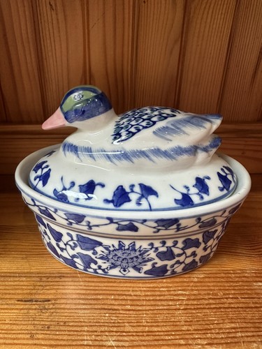 Vintage ceramic duck butter - vintage,