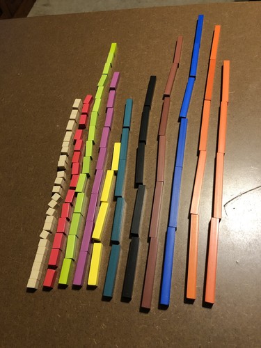 100 piece cuisenaire - , rods