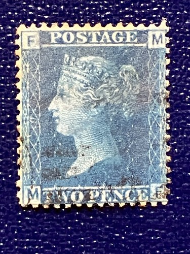 Two penny blue plate - two,