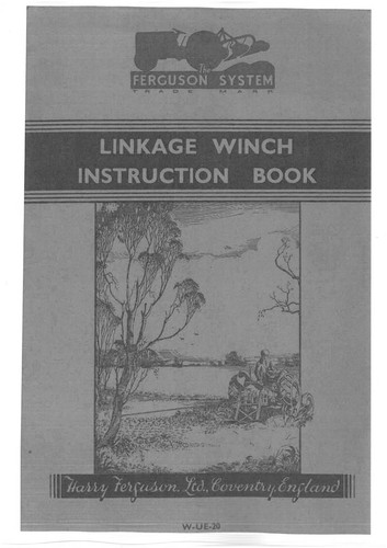 Ferguson linkage winch 20 - winch, w-ue-20