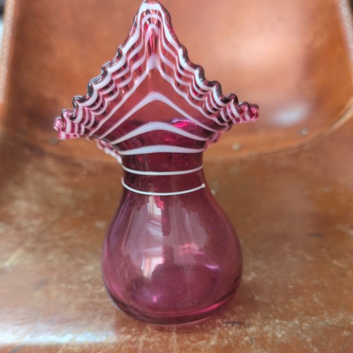 Vintage cranberry art glass - cranberry,