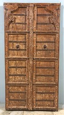 Antique Teak Wood Big Size Décor Door Panel Original Hand Carved 3x6 ft
