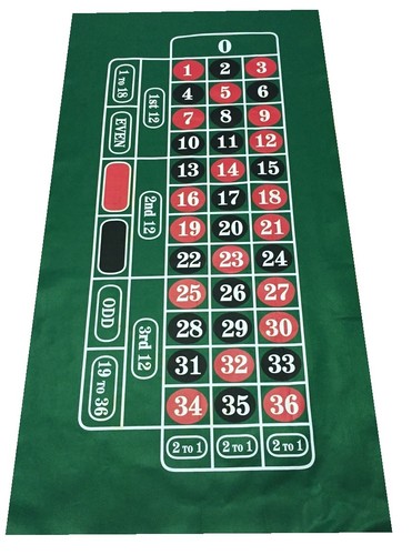 Large roulette felt baize - roulette,