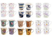 Set of 4 Fine China Mugs Tea