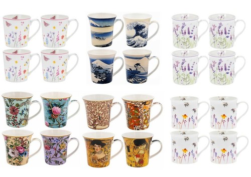 Set fine china mugs tea - fine,