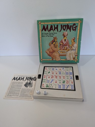 Mah jong set wooden - jong, tiles