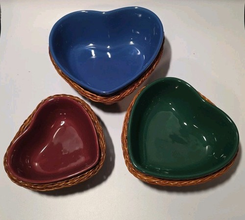 Three heart shaped ceramic - three,
