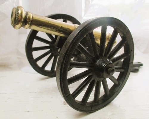 Cannon model iron - model, brass