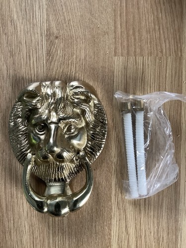 Solid brass lions - solid,