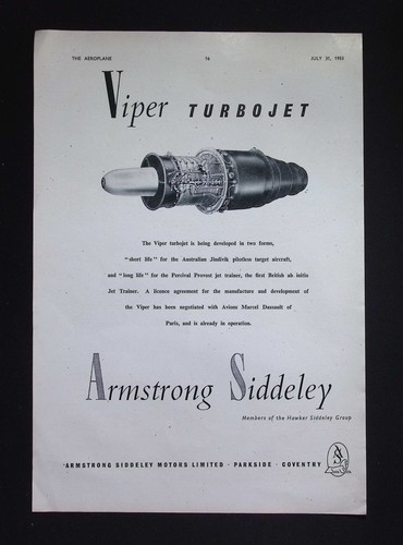 Original 1953 advert - advert, armstrong