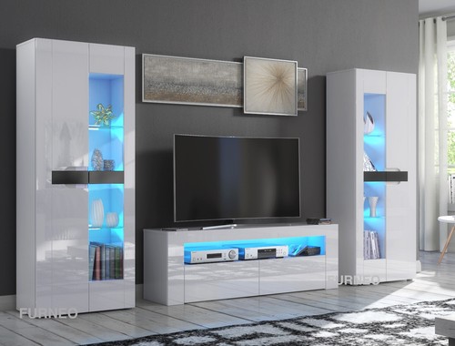 Unit white high gloss - high, &matt