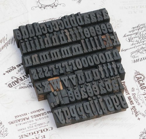 Alphabet letterpress - alphabet,