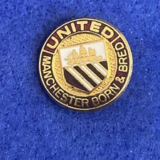 Manchester United Supporters Club “UNITED-Manchester born & bred” Pin Badge MUFC
