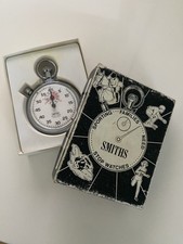 Vintage Smiths Sports Timer Stopwatch 60 min with Original BOX SWM 205 Working 
