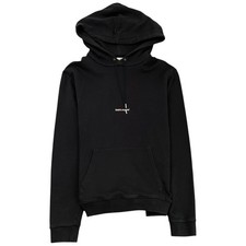 Saint Laurent Men's Logo Print Hoodie Black XXL