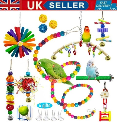 Pcs parrot toys metal - 15, rope