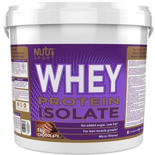 Nutrisport Whey Protein Isolate 5kg / 5000g Lean Muscle Growth Low Fat Low Sugar