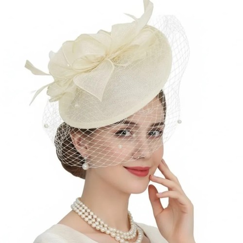 Saucer sinamay headband - saucer,