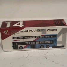 1/110 Singapore Bus Volvo B8L Wright 12m SG double-decker Bus Model Toy