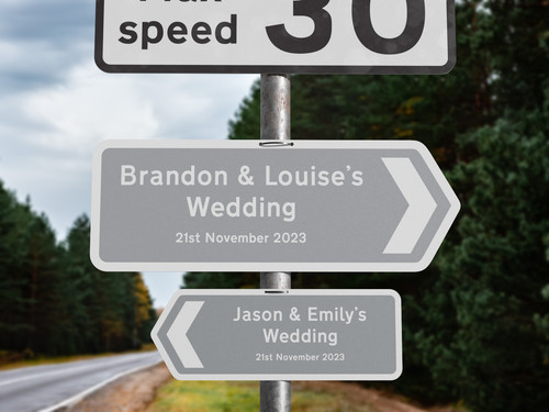 Personalised metal wedding - metal,