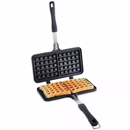 Stove top waffle maker iron - top,