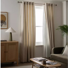 Window curtain pair white - pair,