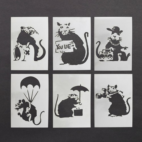 Banksy rat stencil - banksy, sheet