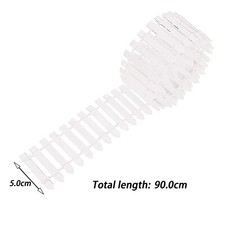 Wooden Picket Fence DIY Mini Barrier Craft Miniature Fairy Garden Fence Decors