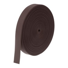 Flat Nylon Webbing Strap 1 Inch 10 Yards 1.1mm Thk for Bags Coffee