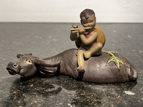 Chinese water buffalo boy - buffalo,